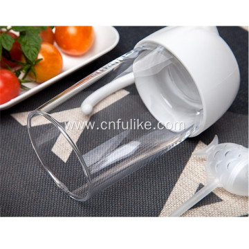 Fashion Style Glass Cup with Infuser and Lid